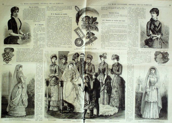 Journal Mode illustrée 1883 # 12 Chapeau de paille