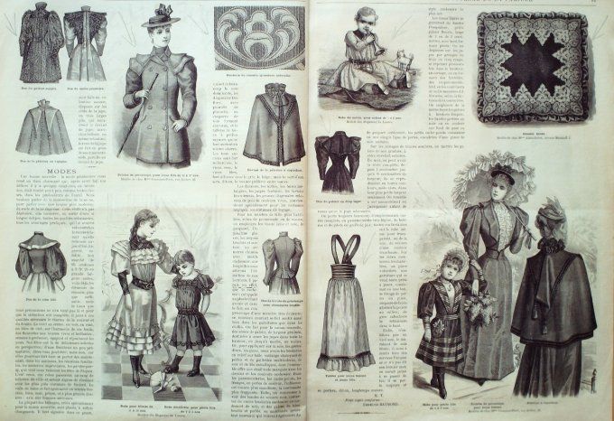 Journal Mode illustrée 1893 # 12 Robe de printemps