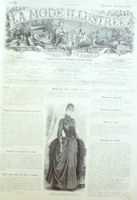 Journal Mode illustrée 1887 # 12 Toilette de printemps