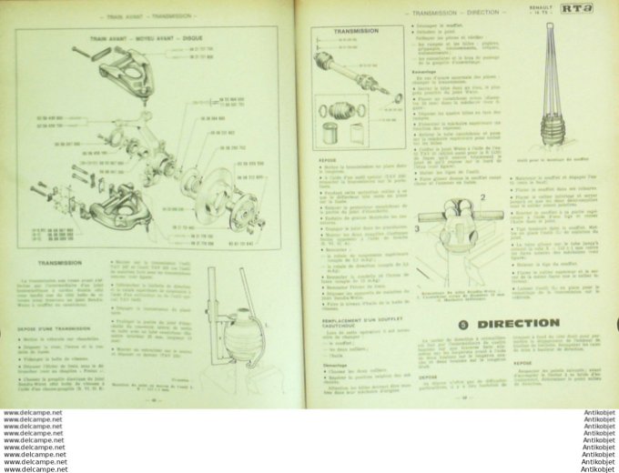 Revue Technique Automobile Renault 16 TS  #270