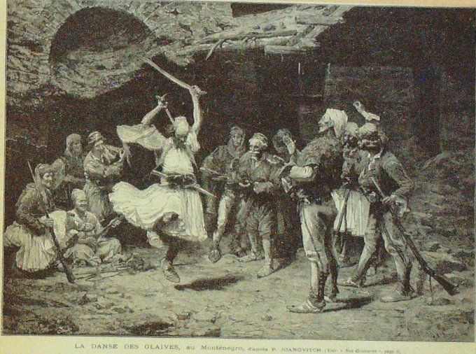 Montenegro Danse Des Glaives 1870