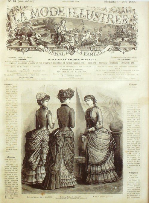 JJournal Mode illustrée 1883 # 13 Robes en lainage & faille