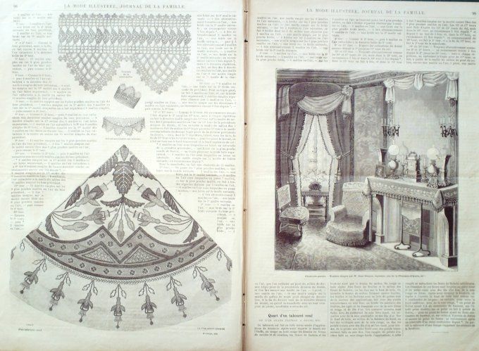 Journal Mode illustrée 1884 # 13 Robes en toile & cachemire