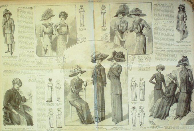 Journal Mode illustrée 1911 # 13 Coussins & costumes