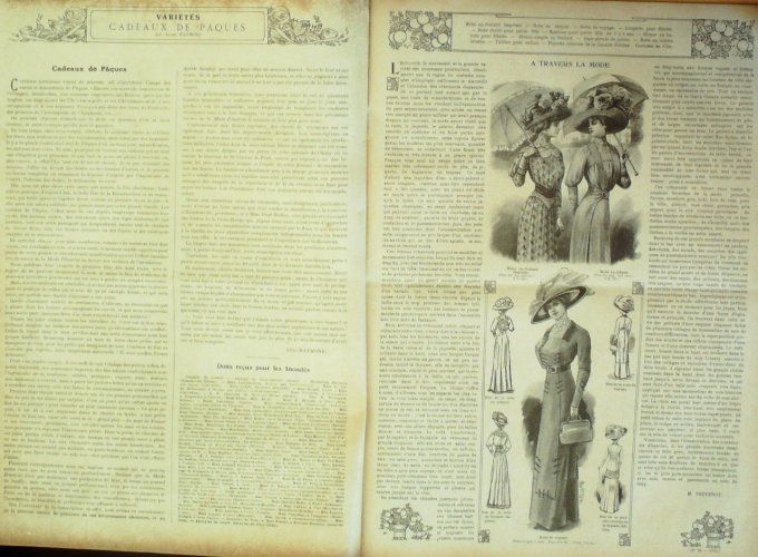 Journal Mode illustrée 1910 # 13 Robe d'hiver