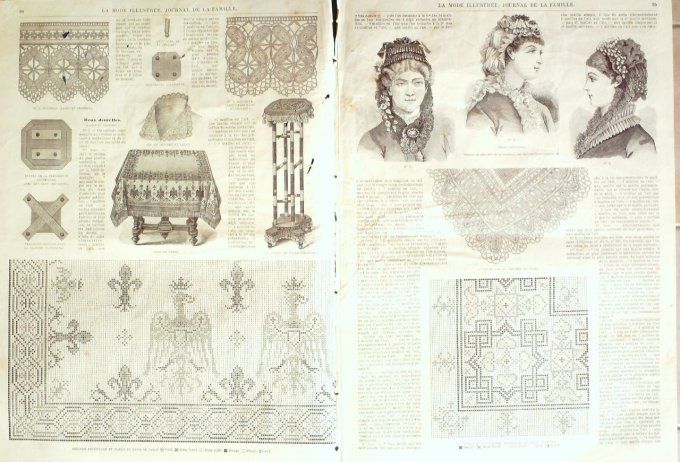 Journal Mode illustrée 1881 # 13 Toilette & robe cachemire