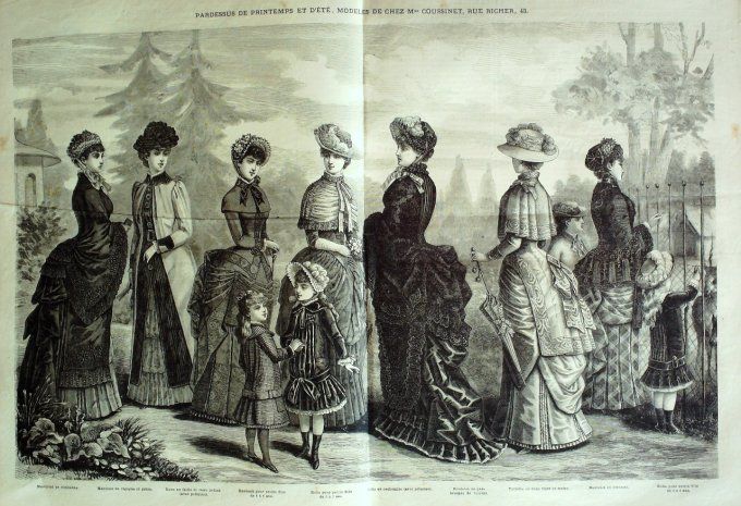 JJournal Mode illustrée 1883 # 13 Robes en lainage & faille