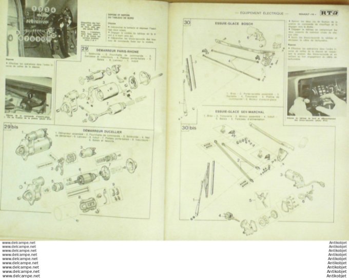 Revue Technique Automobile Renault 14 Volkswagen Coccinelle Simca 1100  #368