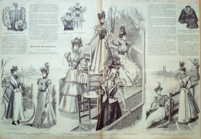 Journal Mode illustrée 1897 # 14 Toilette en drap