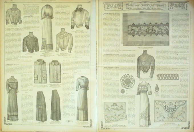 Journal Mode illustrée 1911 # 14 Costumes & blouses 