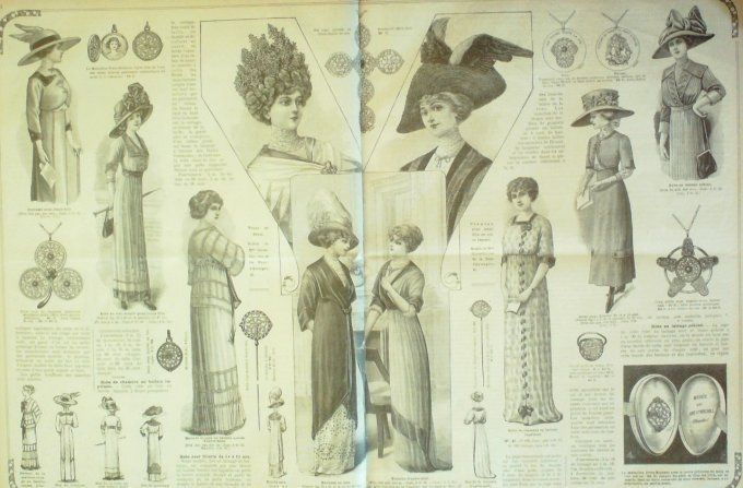 Journal Mode illustrée 1911 # 14 Costumes & blouses 