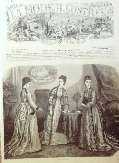 Journal Mode illustrée 1873 # 15 Robes de chambre