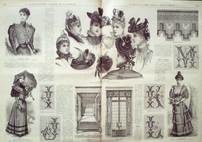 Journal Mode illustrée 1893 # 15 Robe d'intérieur