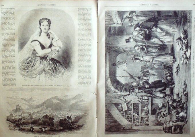 L'Univers illustré 1861 # 162 Comte de Cavour Lausanne affaire Jarndyce Marché des Innocents