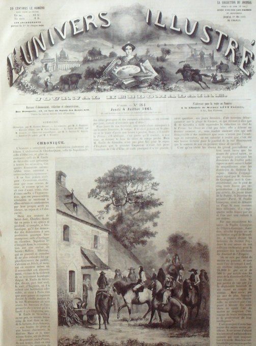 L'Univers illustré 1861 # 164 Turquie Scutari sultan Abd-El-Medjid Palais St-James Reine Victoria