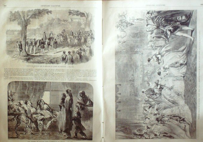 L'Univers illustré 1861 # 164 Turquie Scutari sultan Abd-El-Medjid Palais St-James Reine Victoria