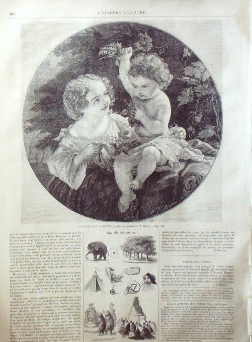 L'Univers illustré 1861 # 166 Norvège Dovre-Field Fenaison Gal Scott L'enfant aux pampes  