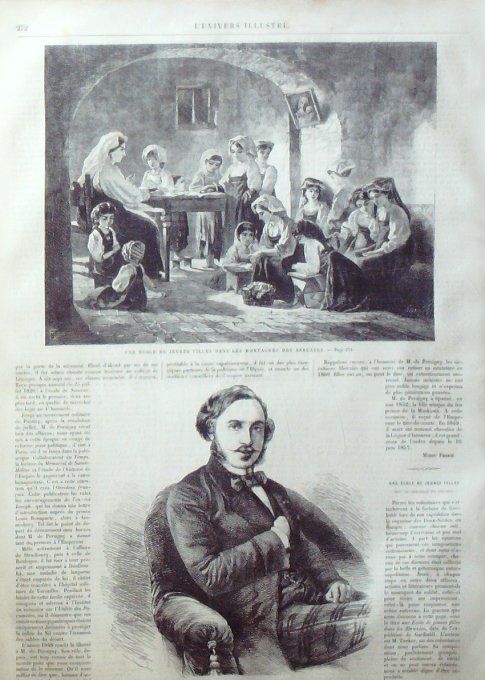 L'Univers illustré 1861 # 167 Vichy villa Strauss Cosntantinople Galata Abbruzzes Comte Persigny   