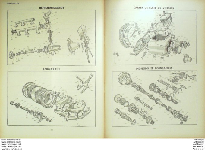 Revue Technique Automobile Citroën TA 15 Six Somua I L 15 39#1949