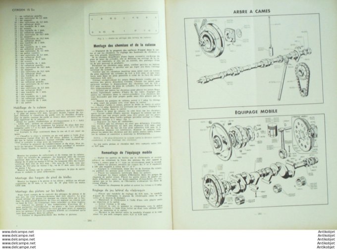 Revue Technique Automobile Citroën TA 15 Six Somua I L 15 39#1949