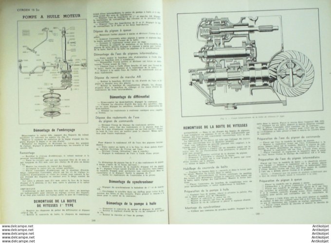 Revue Technique Automobile Citroën TA 15 Six Somua I L 15 39#1949