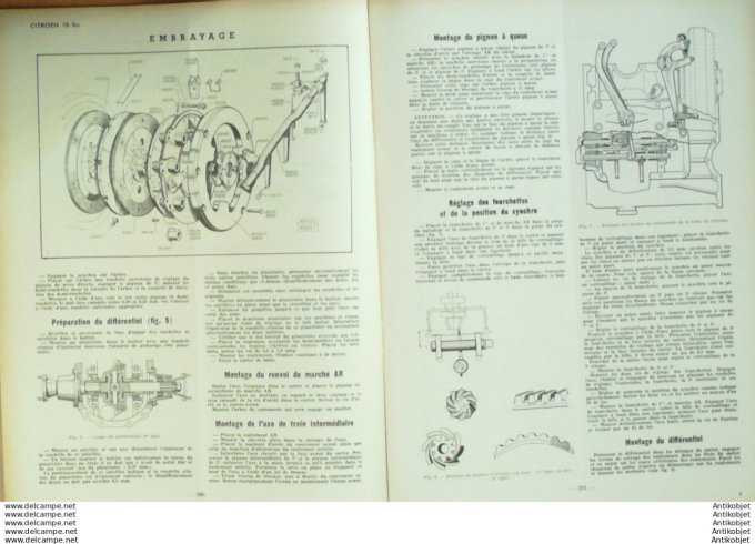 Revue Technique Automobile Citroën TA 15 Six Somua I L 15 39#1949