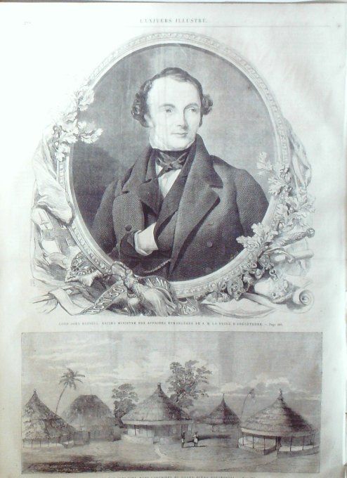 L'Univers illustré 1861 # 169 Chine Pékin Boulogne-mer Lord John Russell ïles Viti 