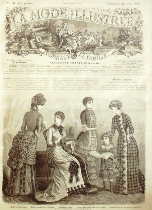 Journal Mode illustrée 1883 # 16 Robes de chambre