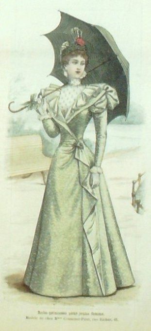 Journal Mode illustrée 1897 # 16 Robe de Princesse