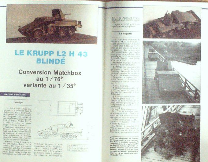 Histoire & Maquettisme 1989 # 16 Tank Dukw ET Cromwell Mark IV Krupp L2 H43 Martin B-26 Marauder