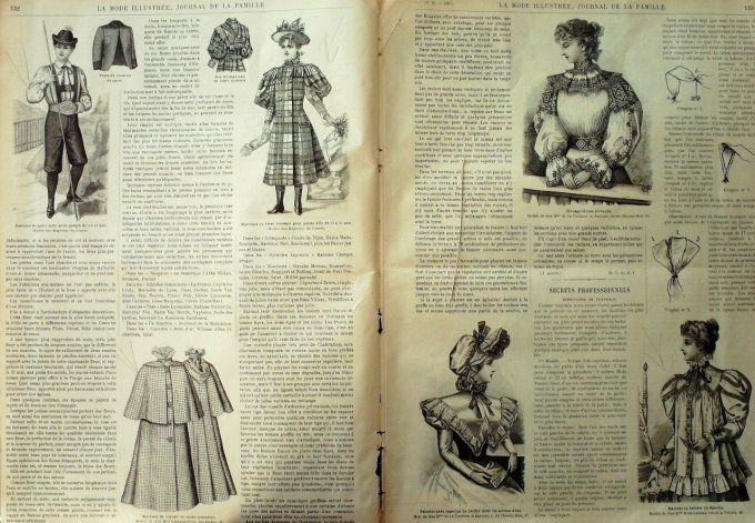 Journal Mode illustrée 1897 # 16 Robe de Princesse