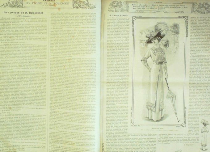 Journal Mode illustrée 1910 # 16 Chapeaux & blouses