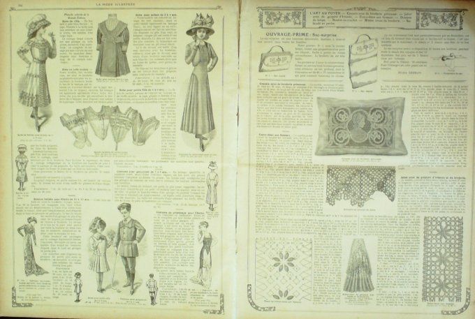 Journal Mode illustrée 1910 # 16 Chapeaux & blouses