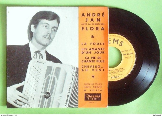 Jan André & Flora 45T EP Les amants d'un jour 1956