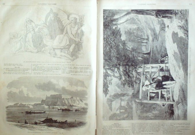 L'Univers illustré 1861 # 174 Irlande lacs de killarney Munich Autriche PeterWaradin Inde Umballa Pa