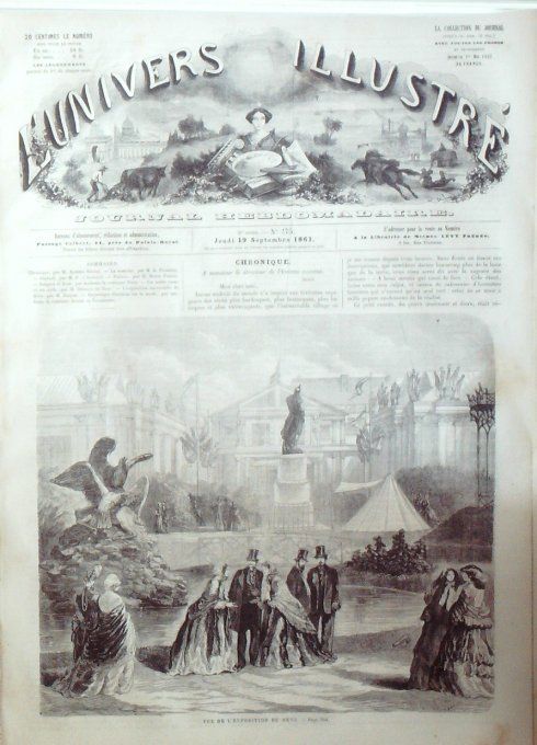 L'Univers illustré 1861 # 175 Metz Shylock Padoue Coblence noble Russe et ses Serfs