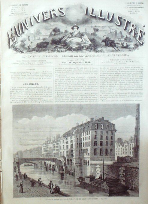 L'Univers illustré 1861 # 175 Metz Shylock Padoue Coblence noble Russe et ses Serfs