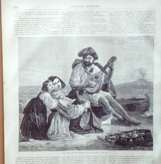 L'Univers illustré 1861 # 176 Anvers Schitzerhaken Einsiedeln pêcheurs Napolitains