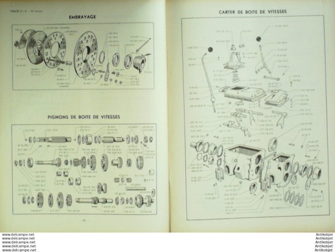 Revue Technique Automobile Mack 10T Berliet Mder 32#1948