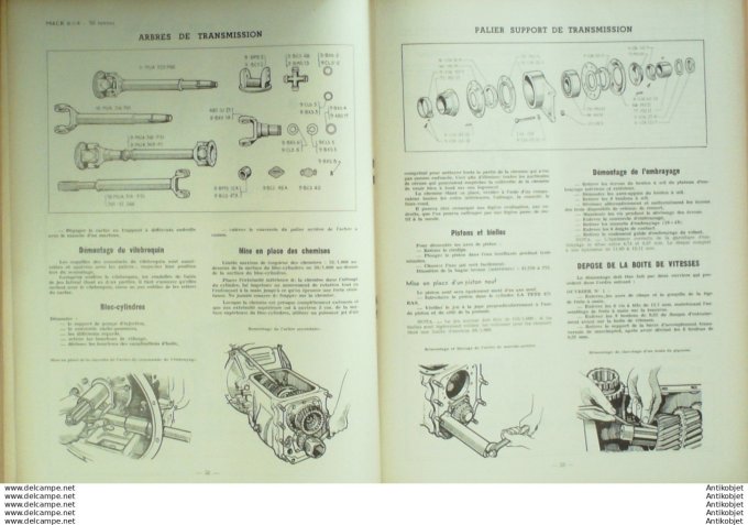 Revue Technique Automobile Mack 10T Berliet Mder 32#1948