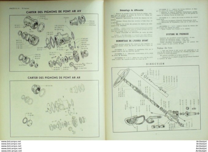 Revue Technique Automobile Mack 10T Berliet Mder 32#1948