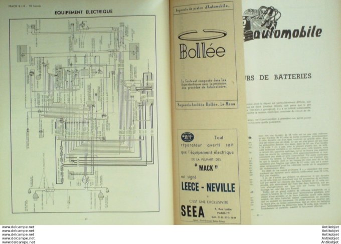 Revue Technique Automobile Mack 10T Berliet Mder 32#1948