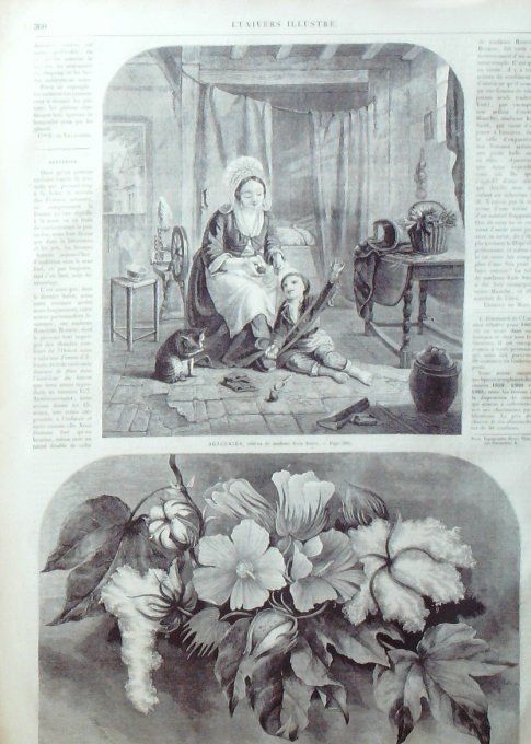 L'Univers illustré 1861 # 178 Marie de Medicis  œuvres La Vierge et l'Enfant Van Eyck