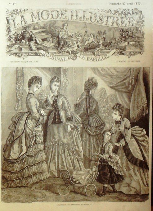 Journal Mode illustrée 1873 # 17 Toilettes d'automne