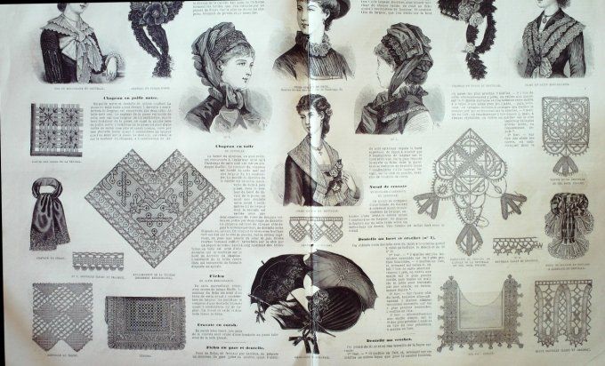 Journal Mode illustrée 1881 # 17 Robe mousseline & satin