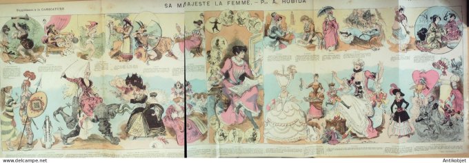 La Caricature 1883 n°184 Sa Majesté la femme Robisa Barret