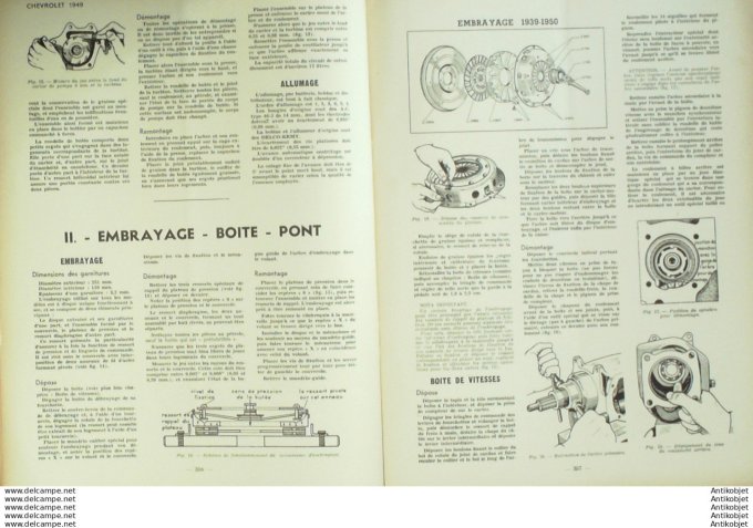 Revue Technique Automobile Chevrolet Delahaye Panhard Dyna Rochester Autopulse 52#1950