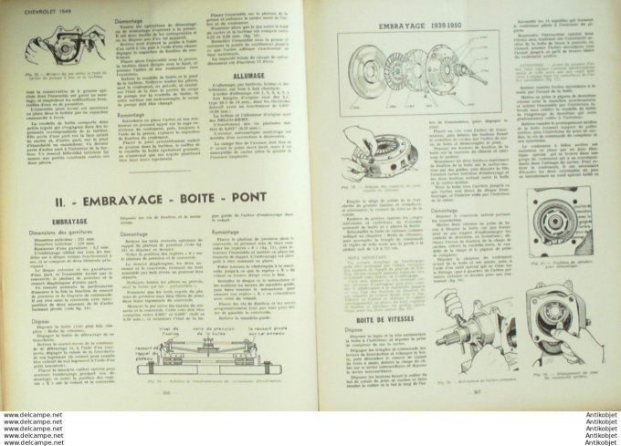 Revue Technique Automobile Chevrolet Delahaye Panhard Dyna Rochester Autopulse 52#1950