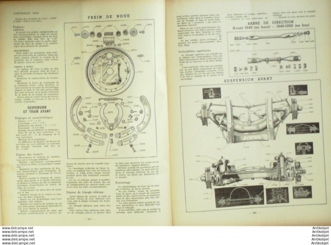 Revue Technique Automobile Chevrolet Delahaye Panhard Dyna Rochester Autopulse 52#1950