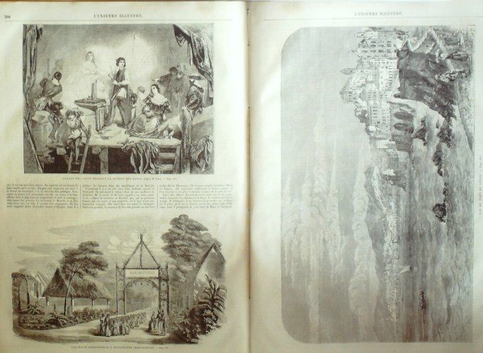 L'Univers illustré 1861 # 181 Madagascar Foulepointe Gênes Tua Great-Mountain Berlin   Andrea Del Sa